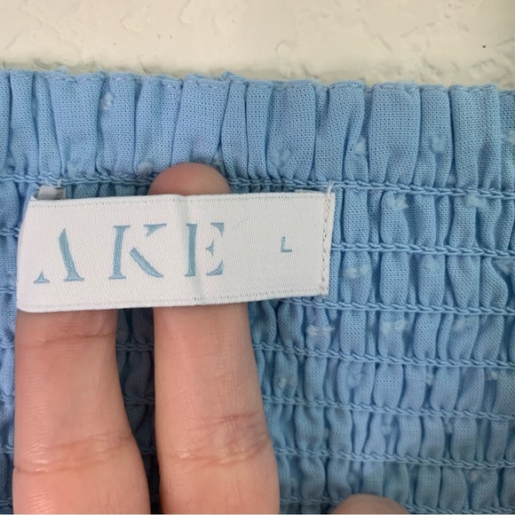 Lake Pajamas Womens Lolly 100% cotton midi dress in Morning Blue L - Picture 7 of 11